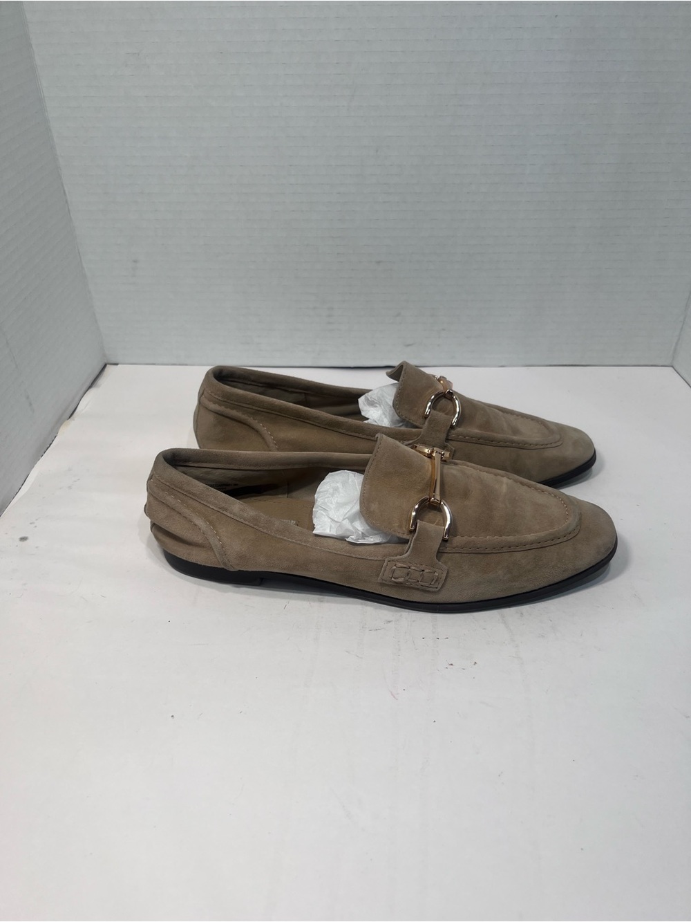 Steve Madden Taupe Suede Bit Loafers